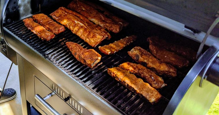 BABY BACK PORK RIBS WITH BROWN SUGAR AND MAPLE SYRUP GLAZE