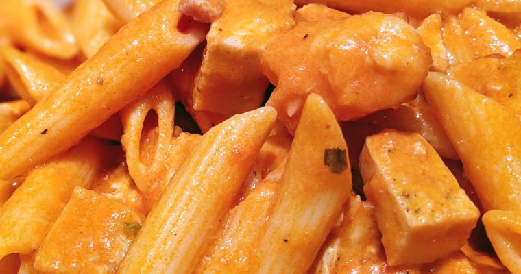 PENNE WITH VODKA SAUCE AND PANCETTA