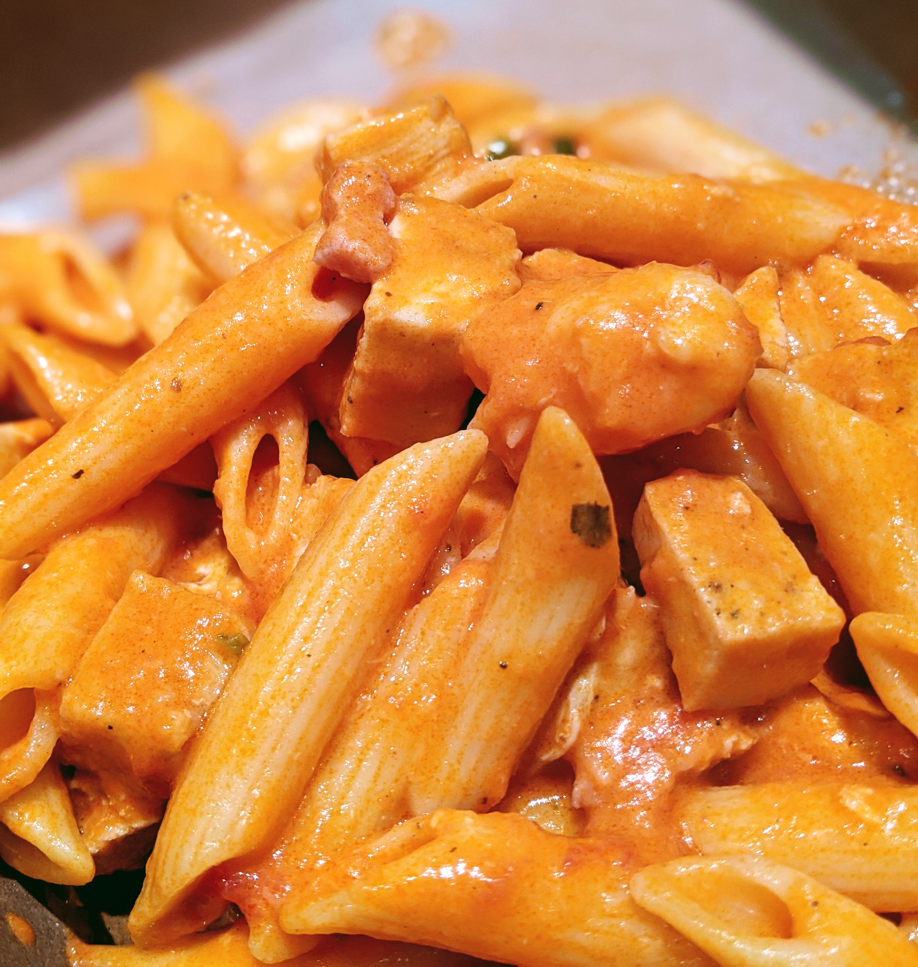 PENNE WITH VODKA SAUCE AND PANCETTA