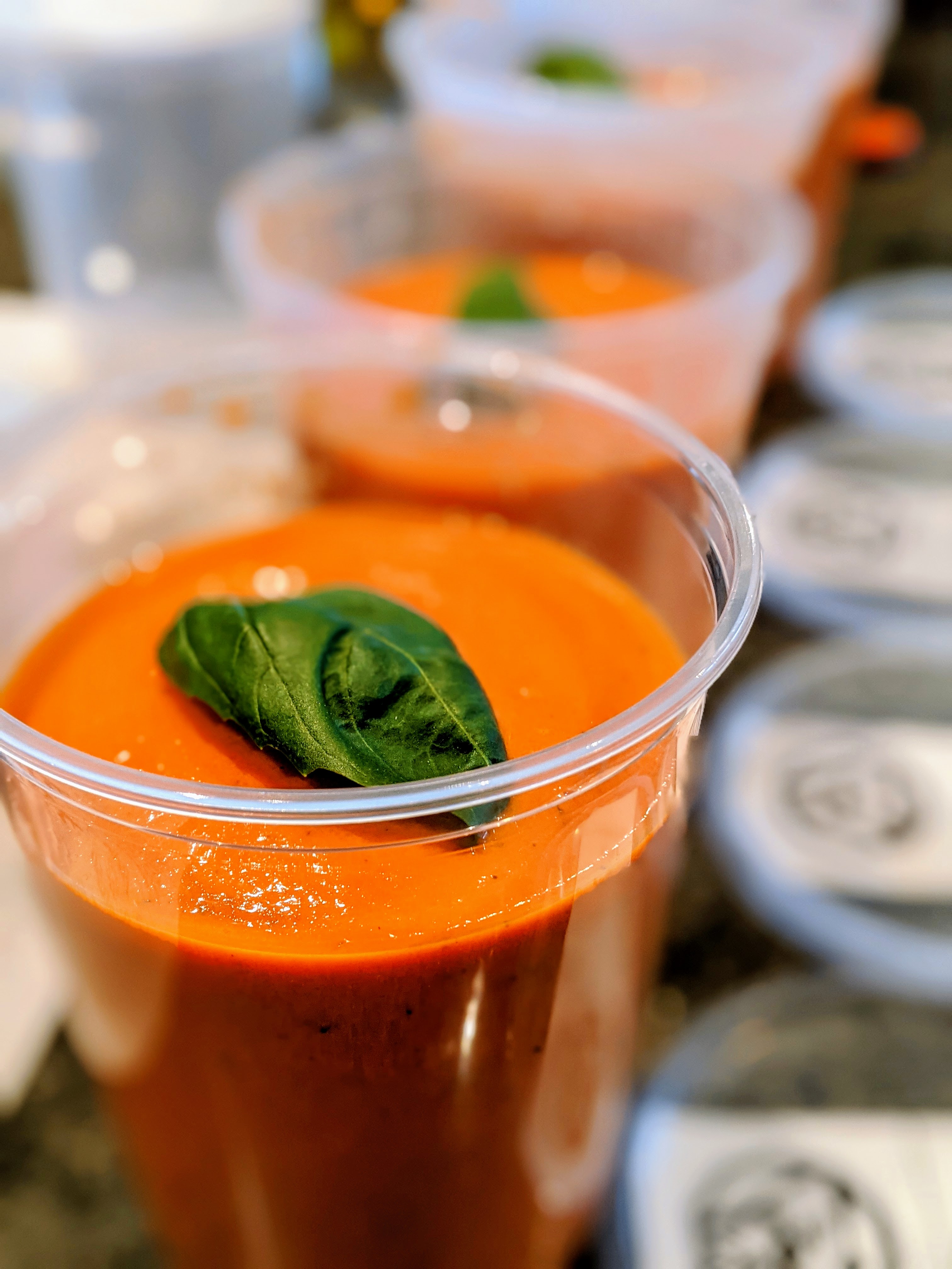 TOMATO SOUP WITH GARLIC INFUSED COUNTRY BREAD